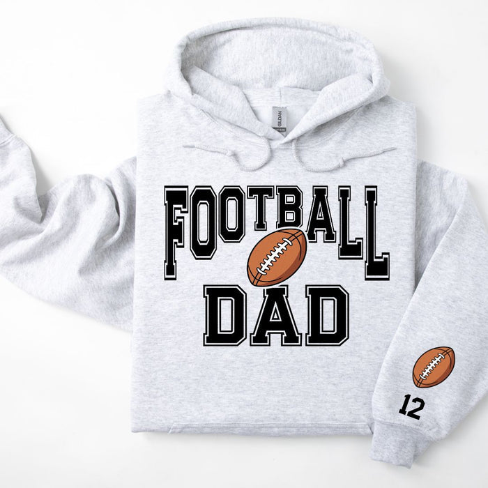 Football Personalized Hoodie Sweatshirt for Mom, Dad or Family Supporters