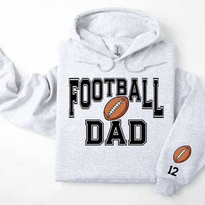 Football Personalized Hoodie Sweatshirt for Mom, Dad or Family Supporters