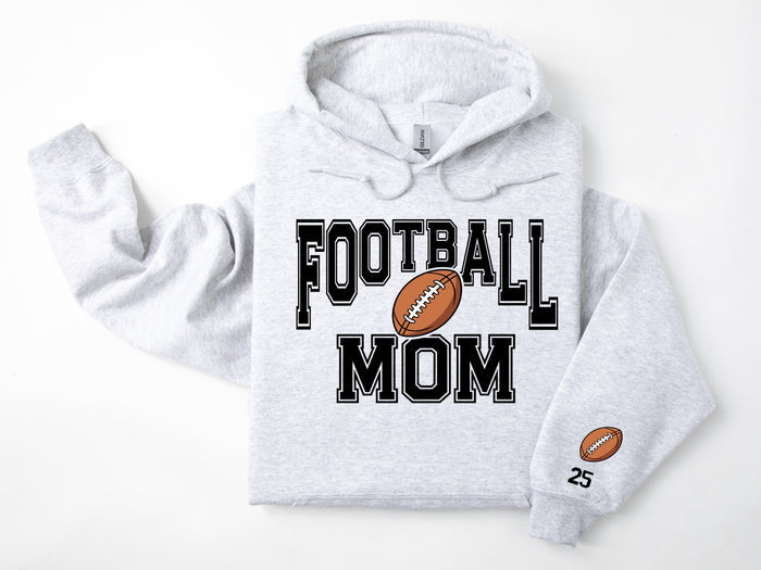 Football Personalized Hoodie Sweatshirt for Mom, Dad or Family Supporters