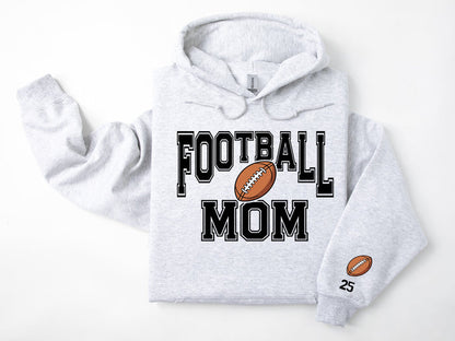 Football Personalized Hoodie Sweatshirt for Mom, Dad or Family Supporters