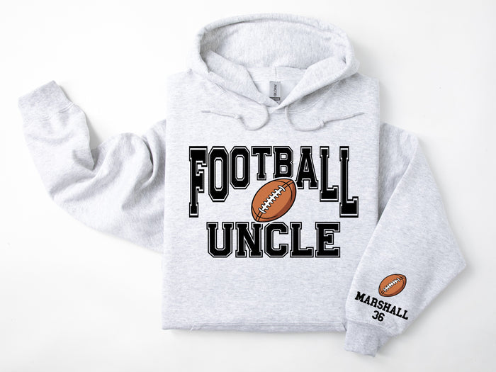Football Personalized Hoodie Sweatshirt for Mom, Dad or Family Supporters