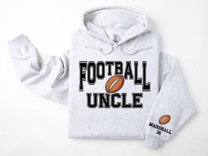 Football Personalized Hoodie Sweatshirt for Mom, Dad or Family Supporters