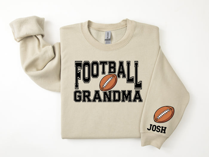 Football Personalized Sweatshirt for Mom, Dad or Family Supporters