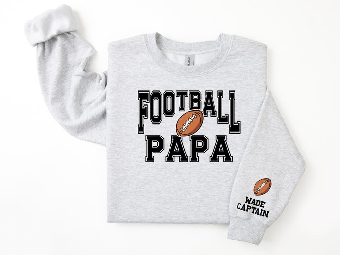 Football Personalized Sweatshirt for Mom, Dad or Family Supporters