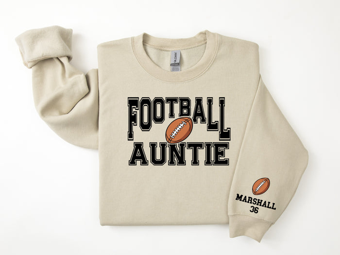 Football Personalized Sweatshirt for Mom, Dad or Family Supporters