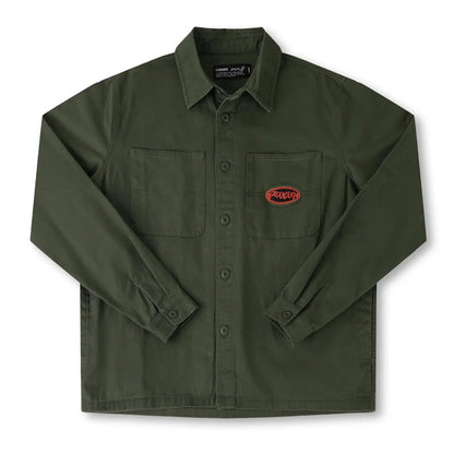 Former - Reynolds Flatline LS Overshirt (Deep Olive)