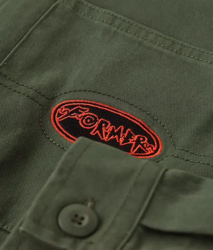 Former - Reynolds Flatline LS Overshirt (Deep Olive)