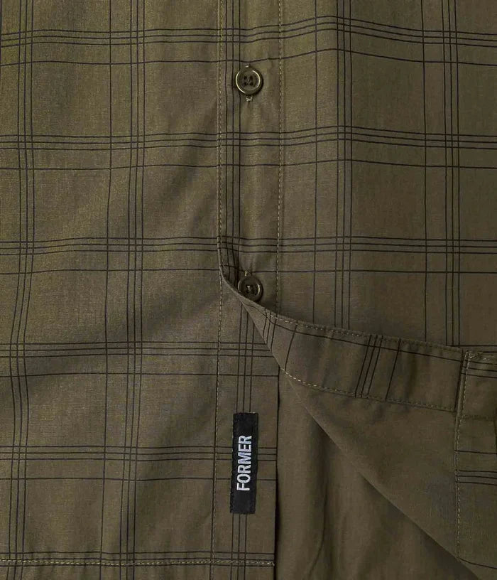 Former - Windowpane SS Shirt (Olive)