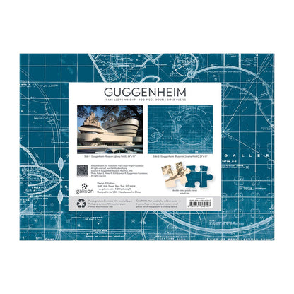Frank Lloyd Wright Guggenheim Double Sided 500 Piece Puzzle Double Sided 500 Piece Puzzle Galison