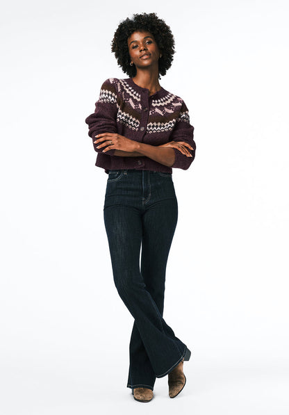 Buffalo Women Sweaters Red Knit Sweaters Button-Up