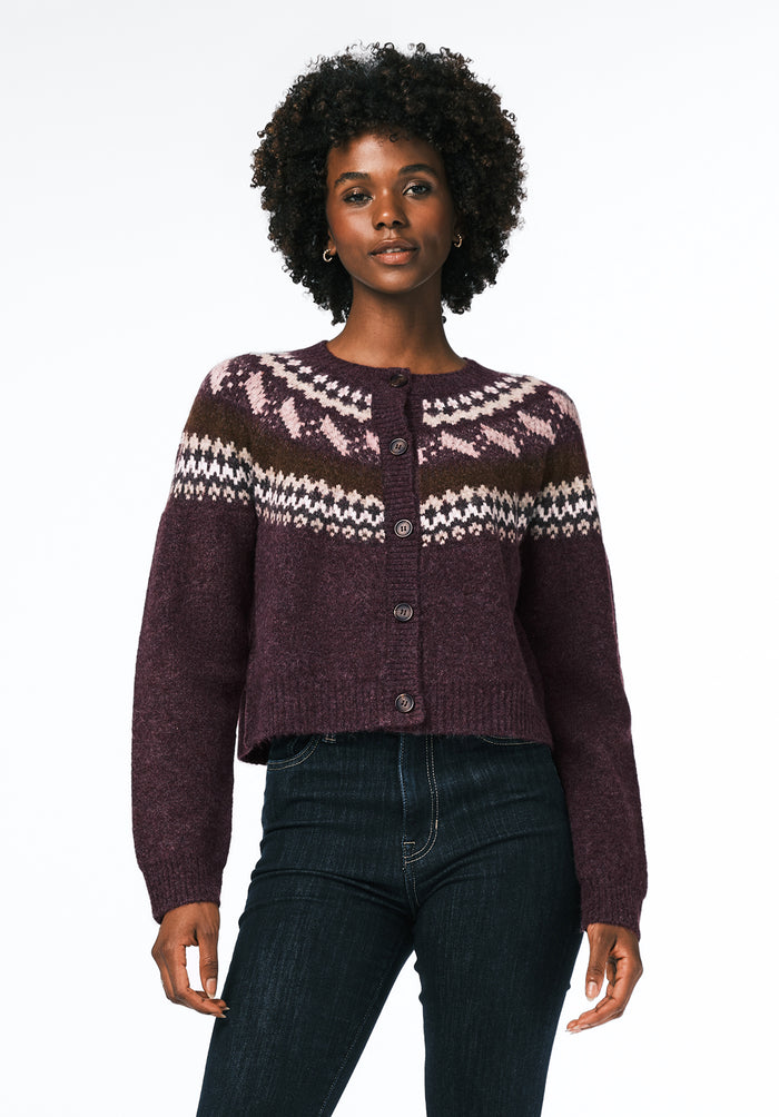Buffalo Women Sweaters Red Knit Sweaters Button-Up