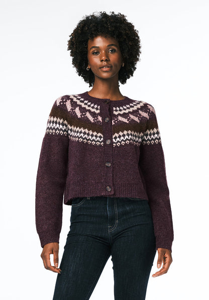 Buffalo Women Sweaters Red Knit Sweaters Button-Up