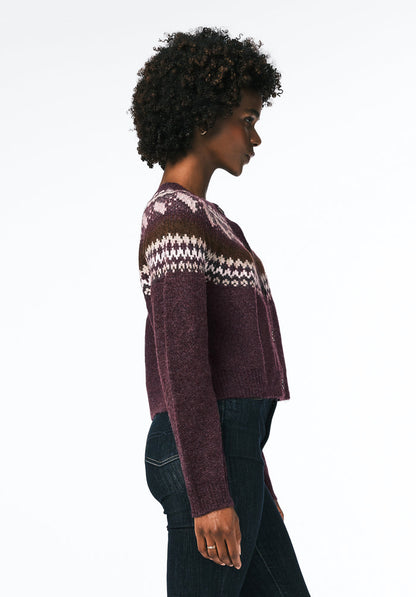 Buffalo Women Sweaters Red Knit Sweaters Button-Up