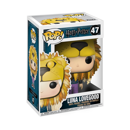 Funko POP! Movies: Harry Potter - Luna Lovegood with Lion Head Vinyl Figure - Kryptonite Character Store