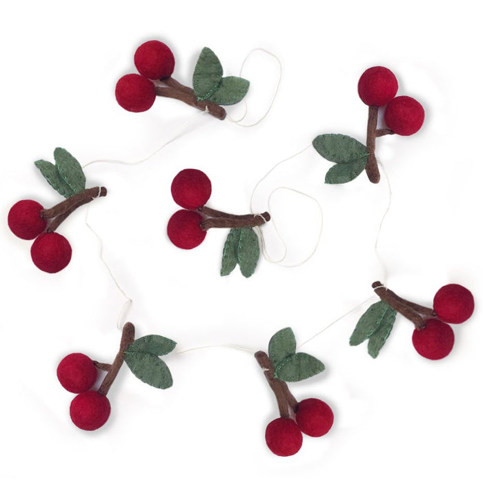 Gamcha - Garland - Red Cherry