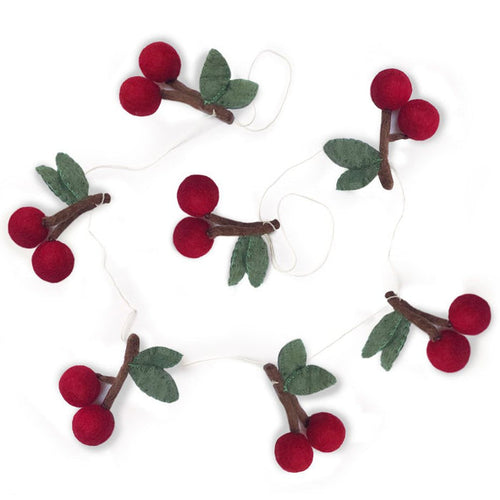 Gamcha - Garland - Red Cherry