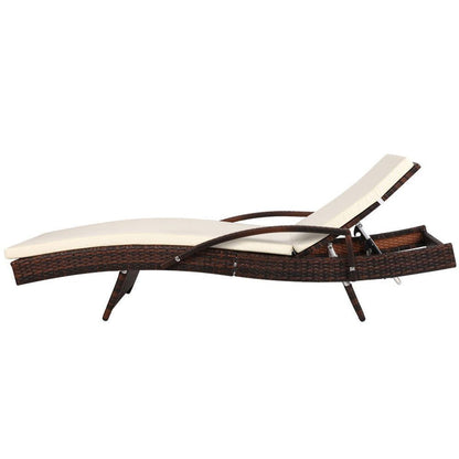 Gardeon Outdoor Sun Lounge - Brown -Home Living Store - -