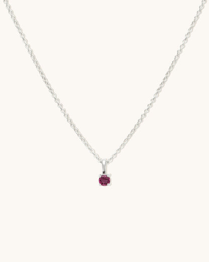 Garnet Birthstone Necklace