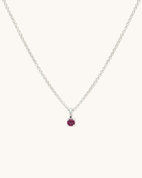 Garnet Birthstone Necklace