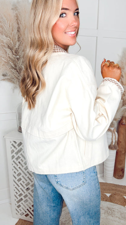 Gingham Luxe Jacket