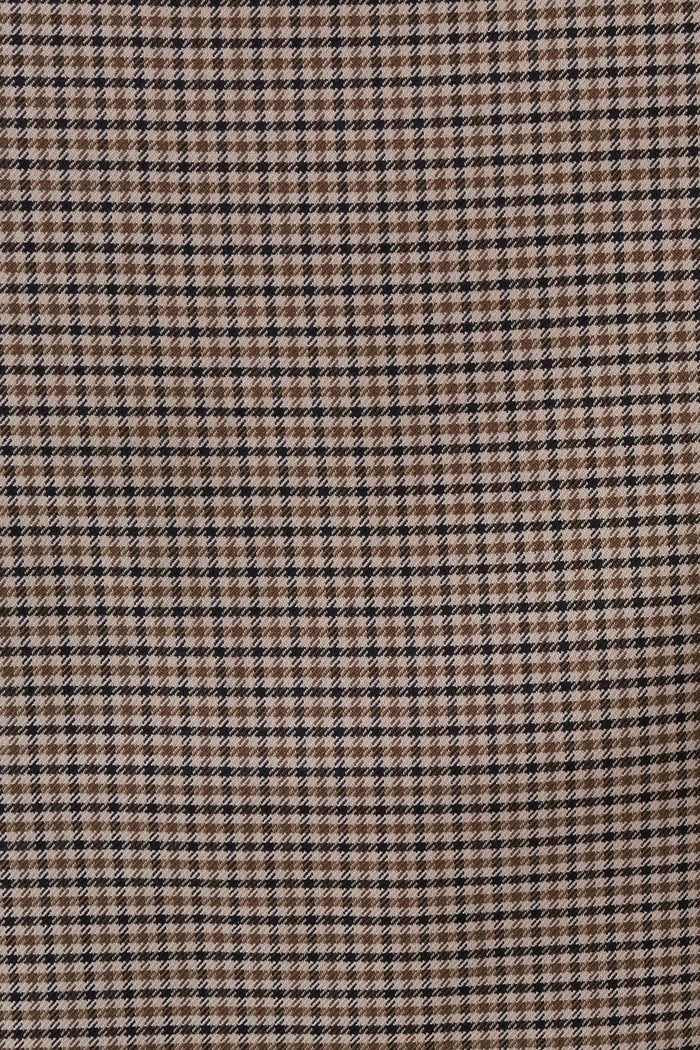 Gisella Suiting Midi Skirt - Tan Check