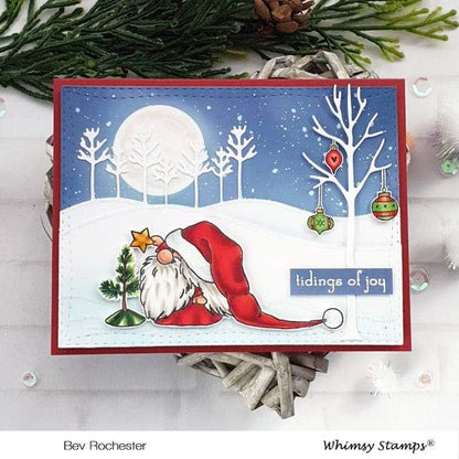 Gnome for the Holidays Clear Stamps - Whimsy Stamps