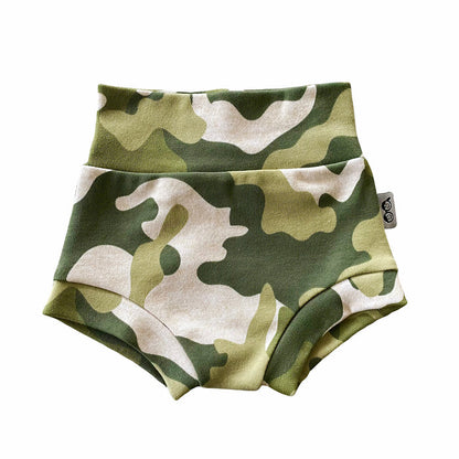 Green Camouflage Bummies and/or Headbands