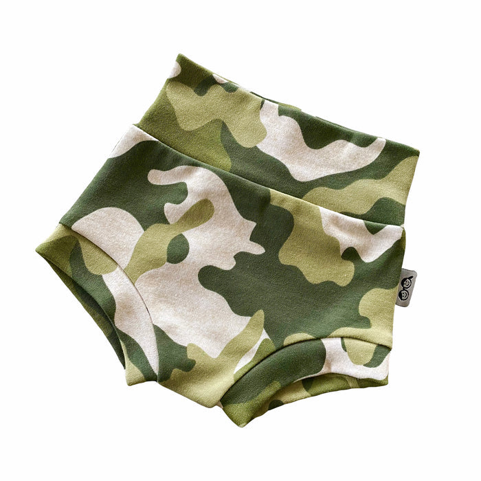 Green Camouflage Bummies and/or Headbands