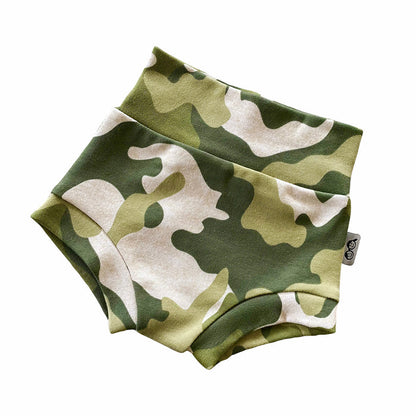 Green Camouflage Bummies and/or Headbands