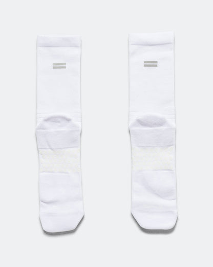 Half Crew Racing Socks - White/White