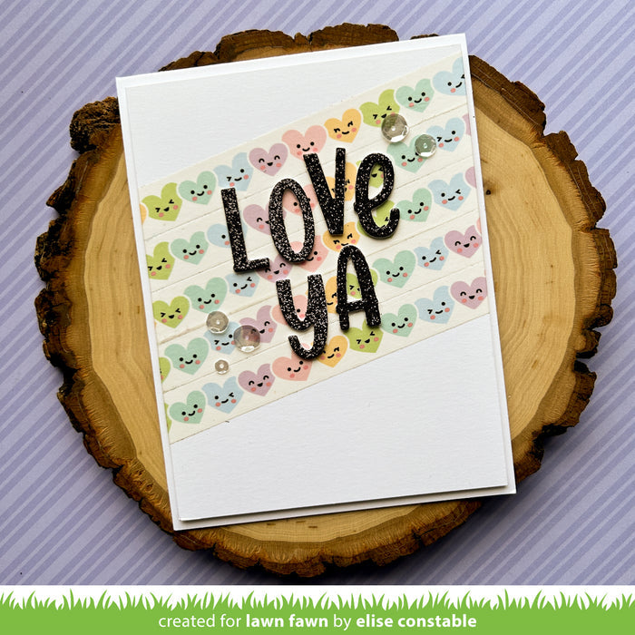 happy hearts washi tape