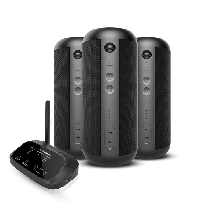 Harmony 2 Multi-Room Wireless Speaker System for Home & Events, synchronized audio across multiple speakers for TV, music, and announcements.