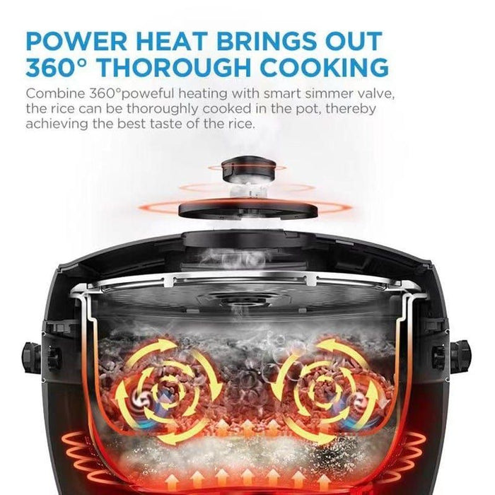 Healthy Low Carb 12-hour keep warm Fast cook Rice Cooker -Home Living Store - -