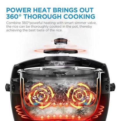 Healthy Low Carb 12-hour keep warm Fast cook Rice Cooker -Home Living Store - -