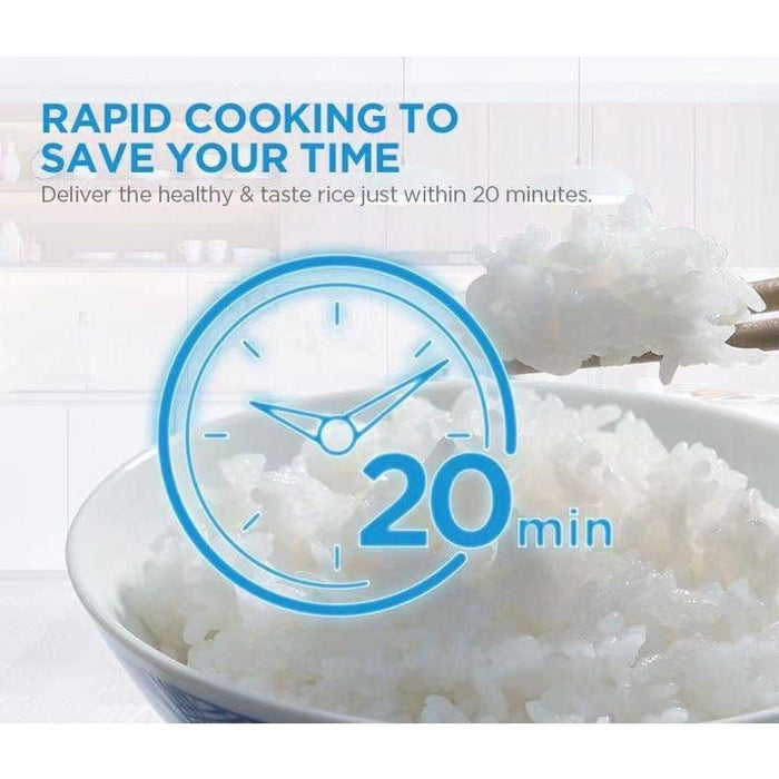 Healthy Low Carb 12-hour keep warm Fast cook Rice Cooker -Home Living Store - -