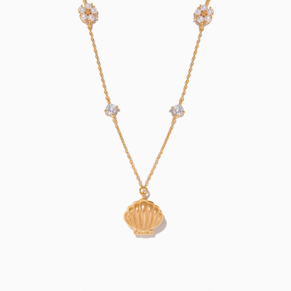 Hidden Pearl Shell Necklace