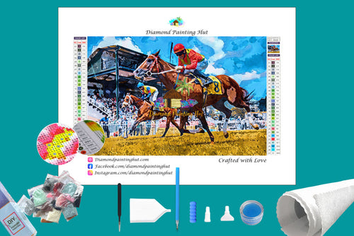 Horse Racing Diamond Painting