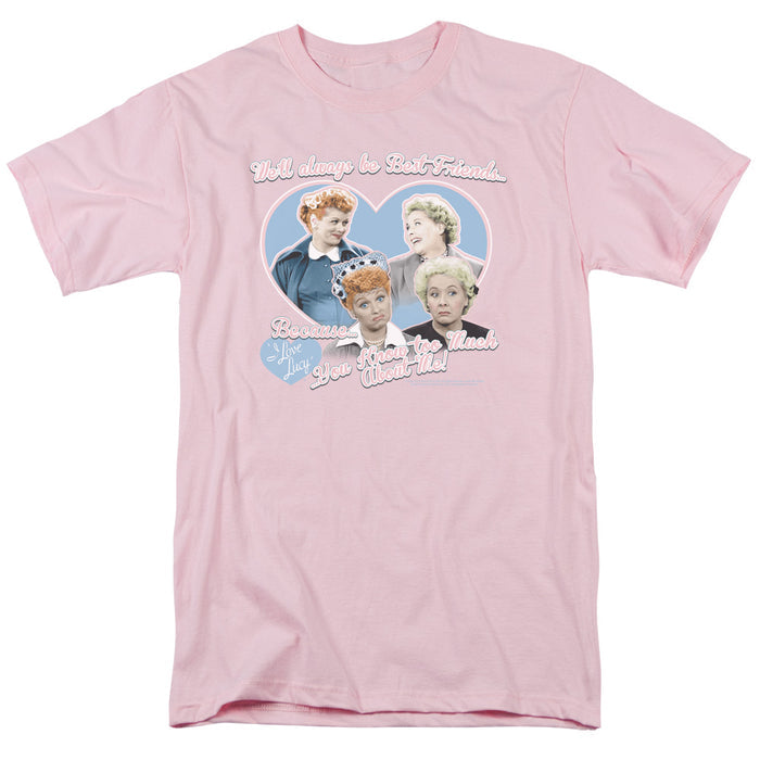 I Love Lucy Always Best Friends Mens Short Sleeve Shirt
