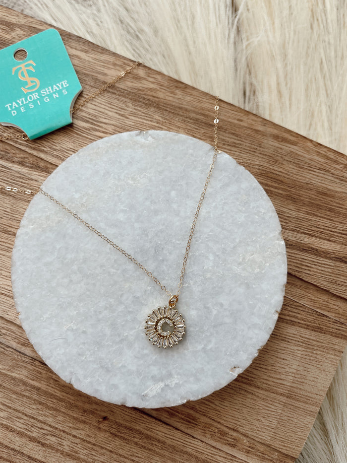 Initial Gold Filled Necklace