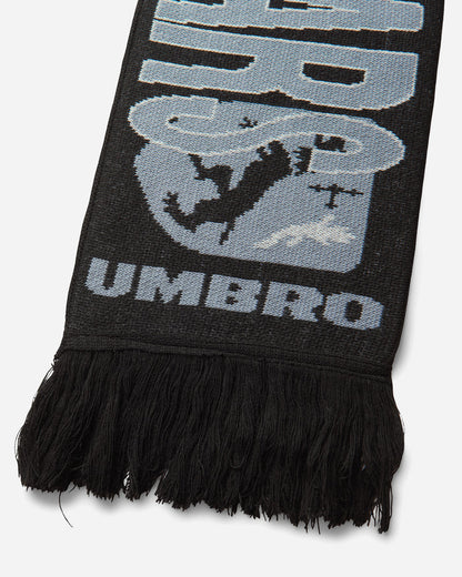 Umbro It All Ends In Tears Scarf Black Grey Gloves and Scarves Scarves and Warmneck UBMW2101YA35 BLK0028