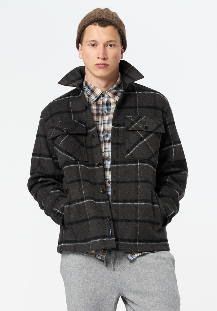 Buffalo Men Jackets Black Woven Casual Jackets Regular Fit Side Pockets