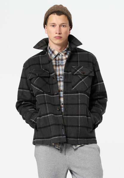 Buffalo Men Jackets Black Woven Casual Jackets Regular Fit Side Pockets