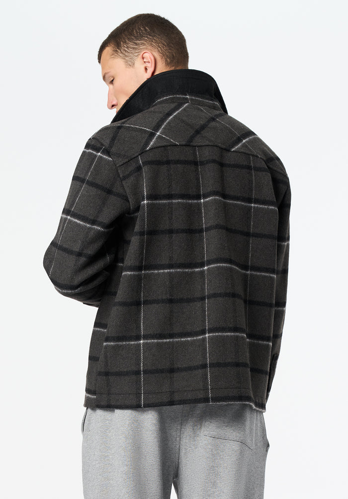 Buffalo Men Jackets Black Woven Casual Jackets Regular Fit Side Pockets