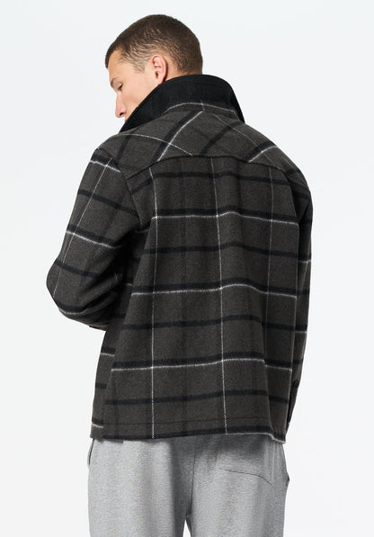 Buffalo Men Jackets Black Woven Casual Jackets Regular Fit Side Pockets