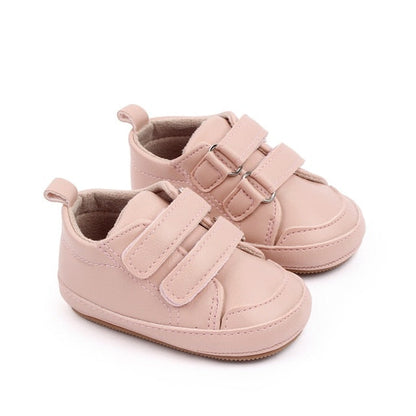 Pink Velcro Straps / 0-6 months