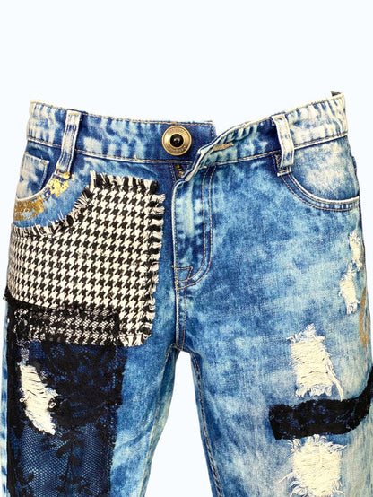 jeans Desigual con toppe
