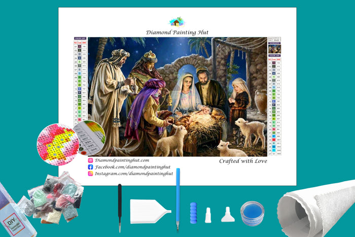 Jesus in Bethlehem Diamond Painting