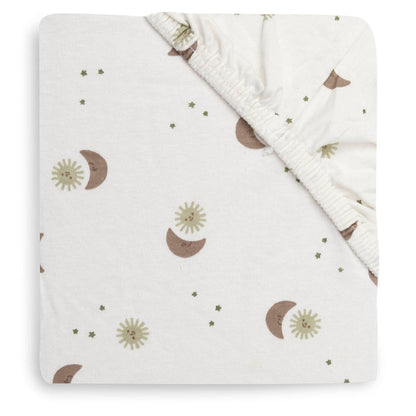 Jollein - Fitted Sheet Jersey 70/75x140/150cm - Over the Moon
