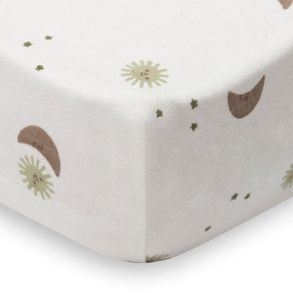 Jollein - Fitted Sheet Jersey 70/75x140/150cm - Over the Moon