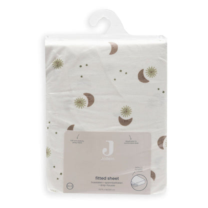 Jollein - Fitted Sheet Jersey 70/75x140/150cm - Over the Moon